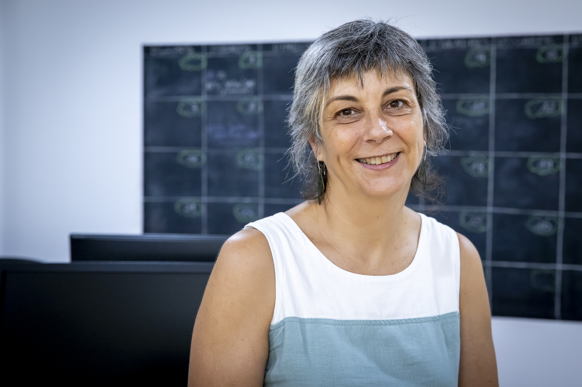 Rita Grané, en un moment de l'entrevista (fotografia: Albert Salamé).