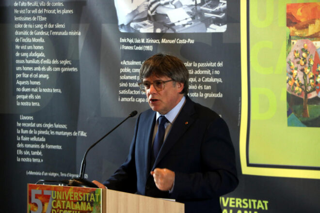 Puigdemont reivindica la presidència deu anys després de la investidura