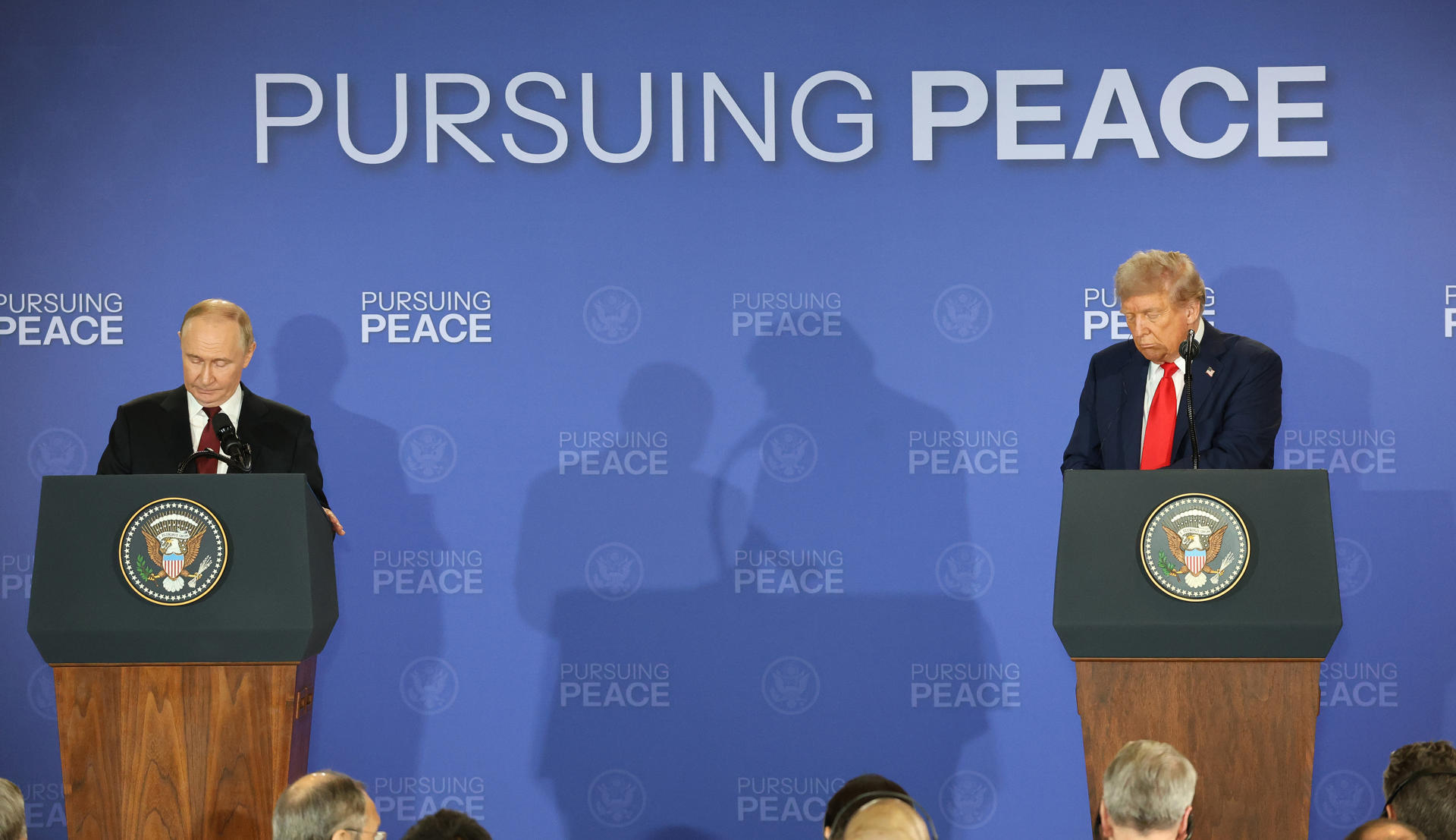 Putin i Trump, durant la conferència de premsa (fotografia: Octavio Guzmán).