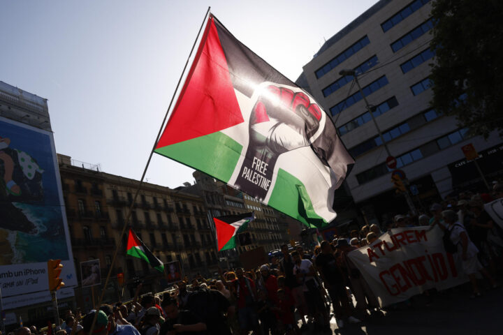 Marxa per Palestina a Barcelona