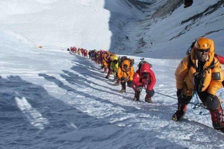 Una cordada d'ascens a l'Everest (fotografia: Efe).