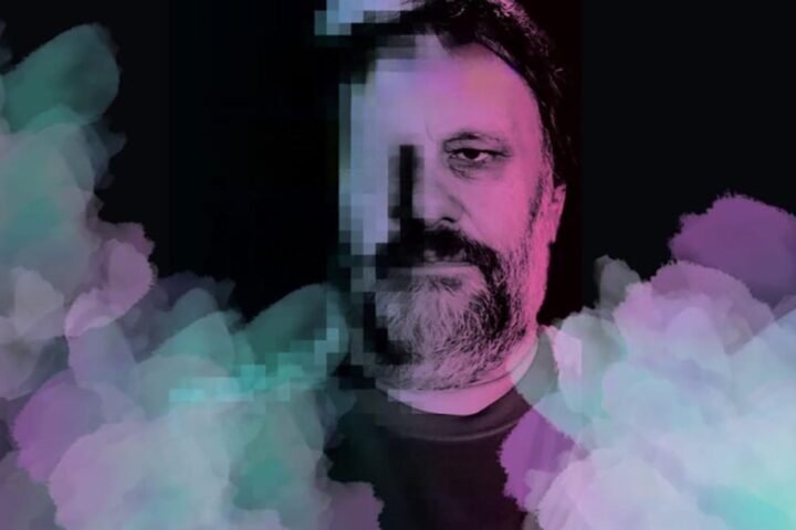 Fotografia a partir de la coberta de 'How Slavoj Became Žižek' (fotografia: Nueva Revista).