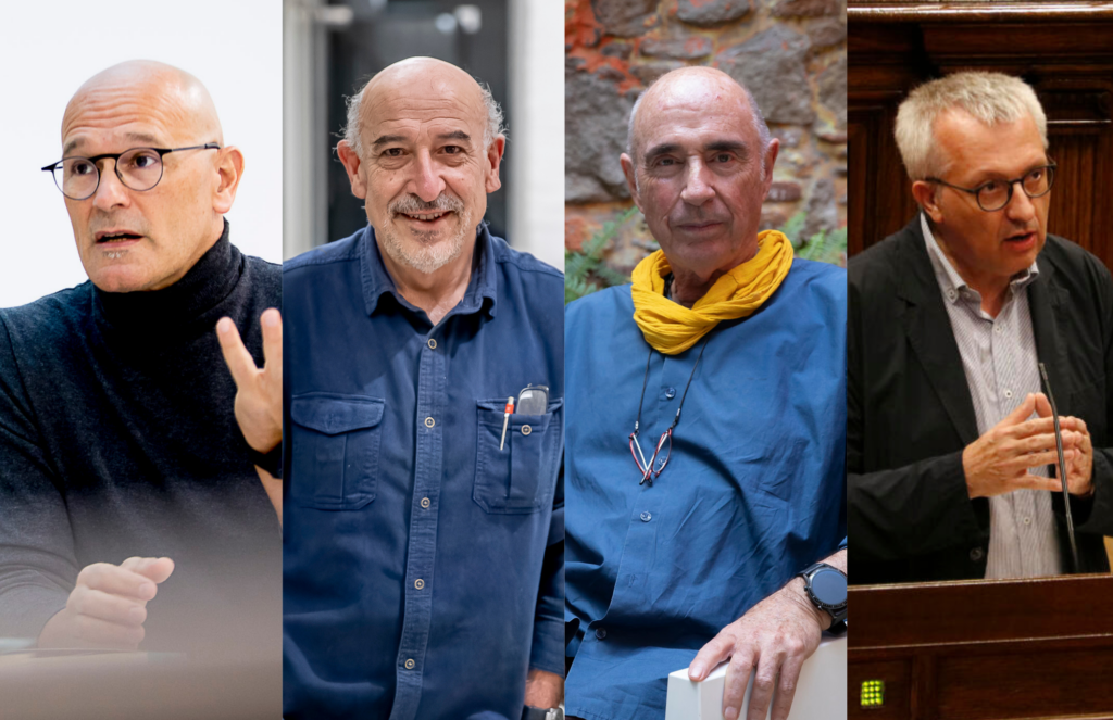 Romeva, Bel, Llach i Forné, en imatges d'arxiu. 