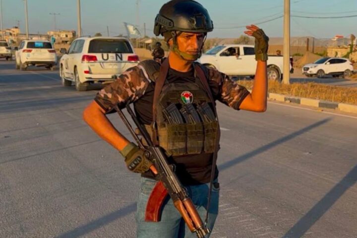 Abu Shabab, en una àrea controlada pel seu clan al sud de Gaza (fotografia: Iàsser Abu Shabab / Facebook).