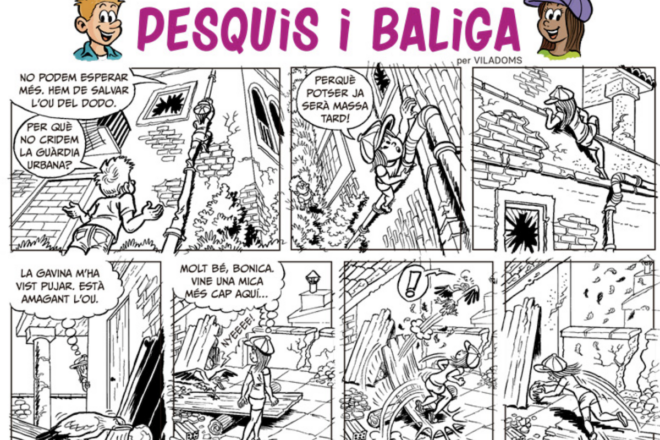 Cavall Fort s’acomiada de l’autor de ‘Pesquis i Baliga’ publicant la seva darrera vinyeta inacabada