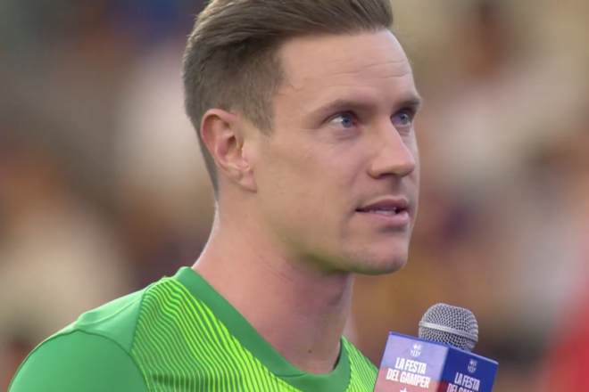 Ter Stegen es dirigeix a l’afecció després de la crisi amb el Barça: “És moment per mirar cap endavant”