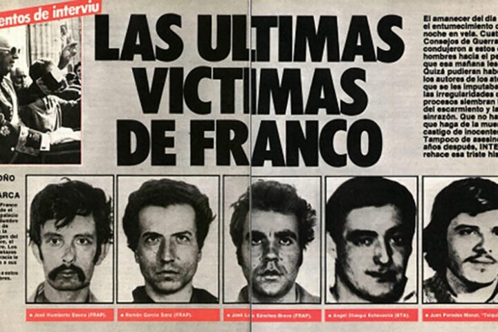 Fa cinquanta anys dels últims crims legals de Franco.