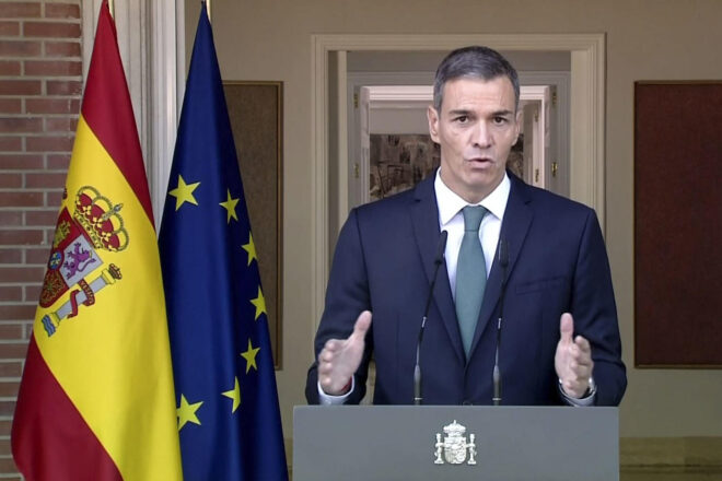 Sánchez anuncia un embargament d’armes a Israel i més mesures per la matança a Gaza