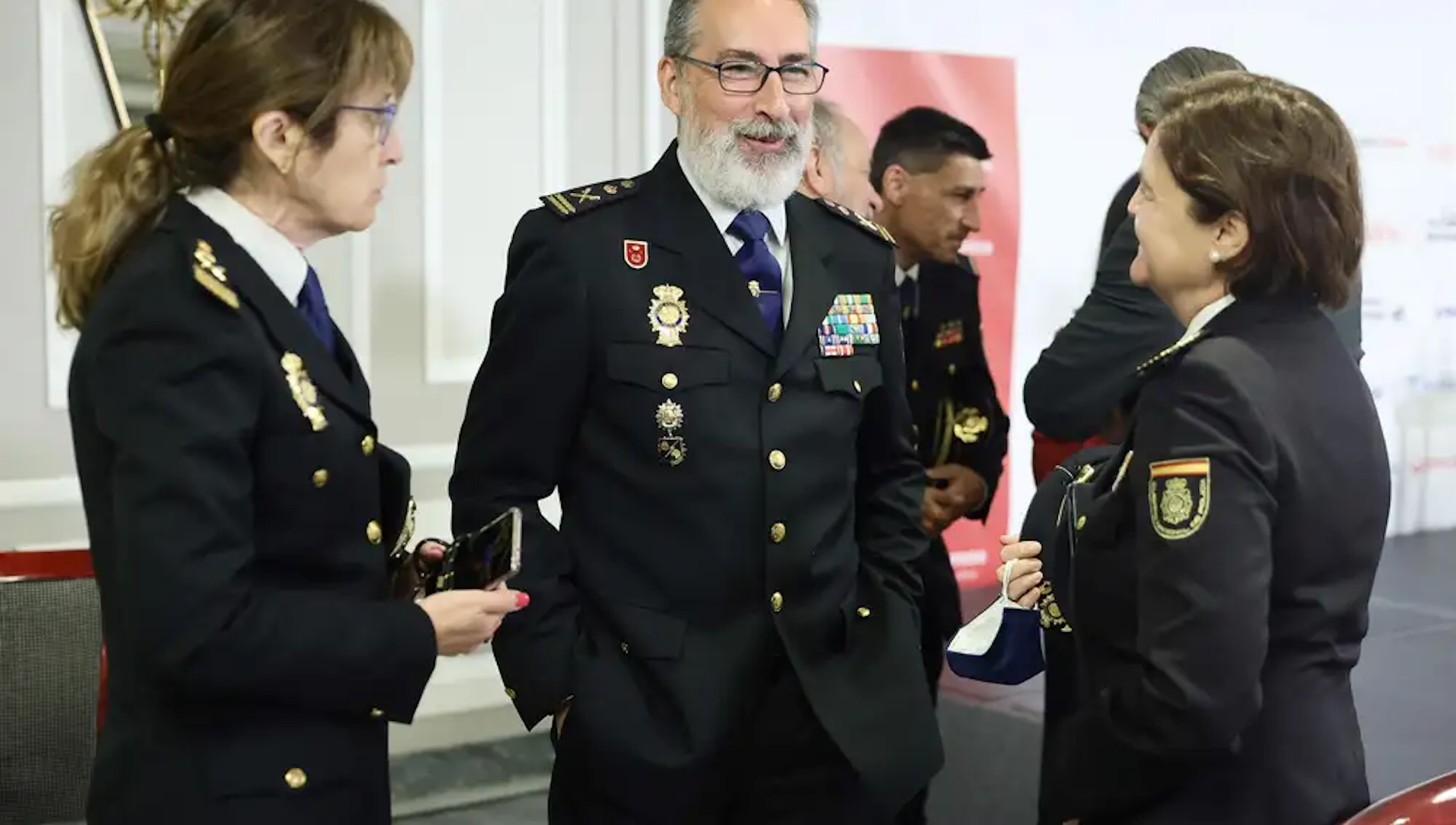 Eugenio Pereiro, al centre de la fotografia, en una imatge d'arxiu.