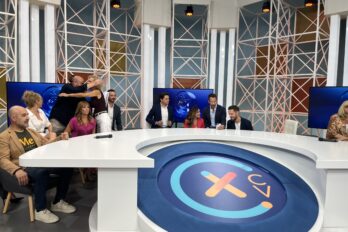 Un moment de l'acte de presentació de la nova programació d'À Punt, el 4 de setembre.