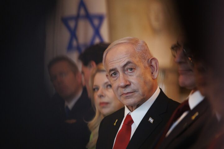El primer ministre israelià, Benjamin Netanyahu (centre), aquest juliol (fotografia: Tom Brenner/The Washington Post).