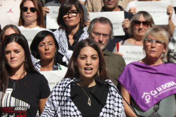 Natàlia Abu-Sharar, presidenta de la Comunitat Palestina a Catalunya (ACN).