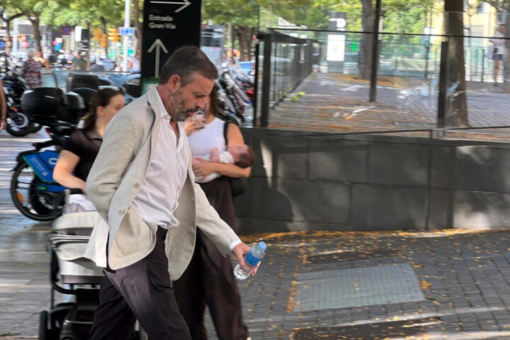 L'expresident del Barça Sandro Rosell arriba a la Ciutat de la Justícia per declarar pel cas Negreira (fotografia: ACN / Pol Solà).