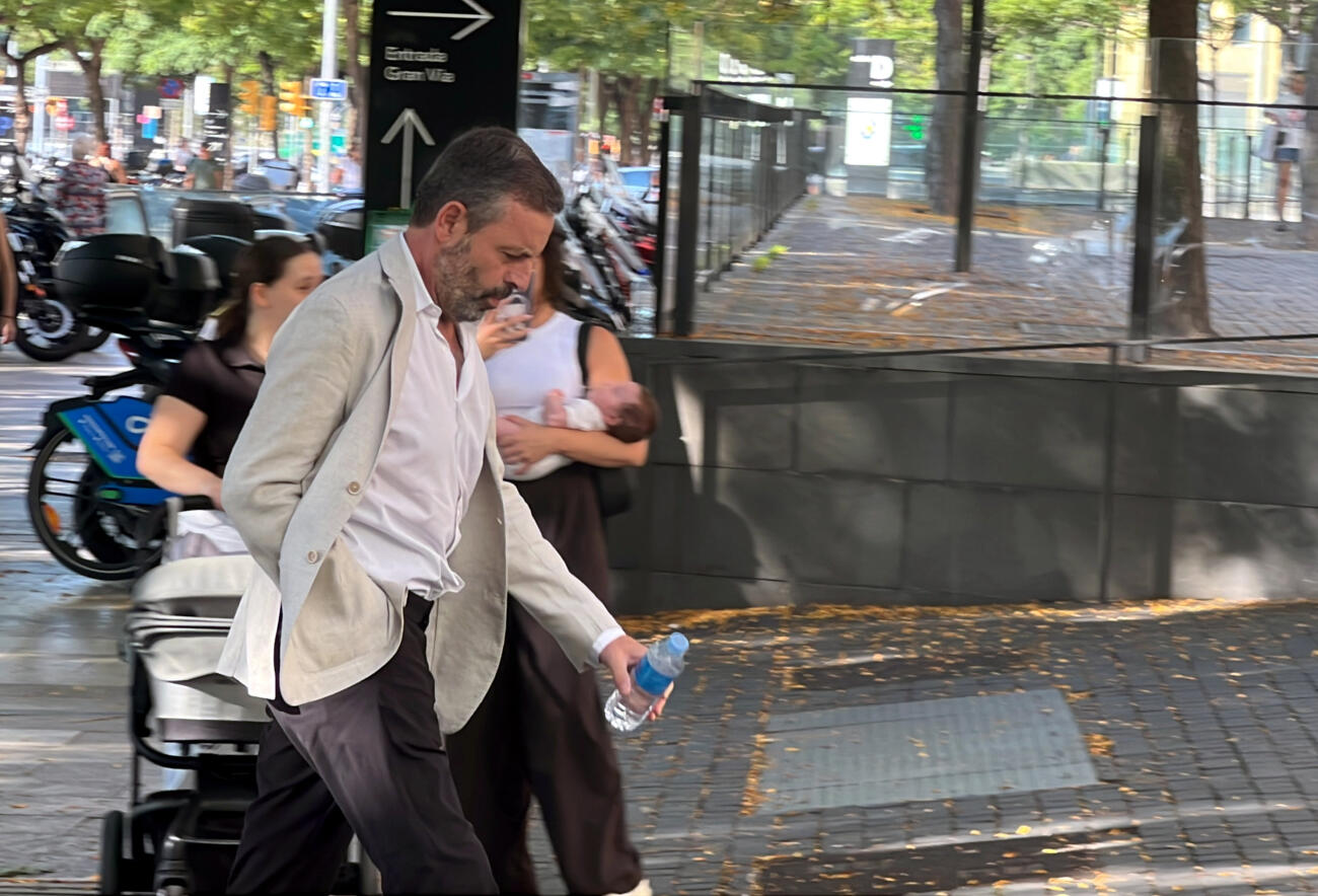 L'expresident del Barça Sandro Rosell arriba a la Ciutat de la Justícia per declarar pel cas Negreira (fotografia: ACN / Pol Solà).