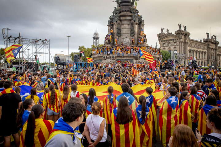 Un moment de la Diada de l'any passat (fotografia: Albert Salamé).