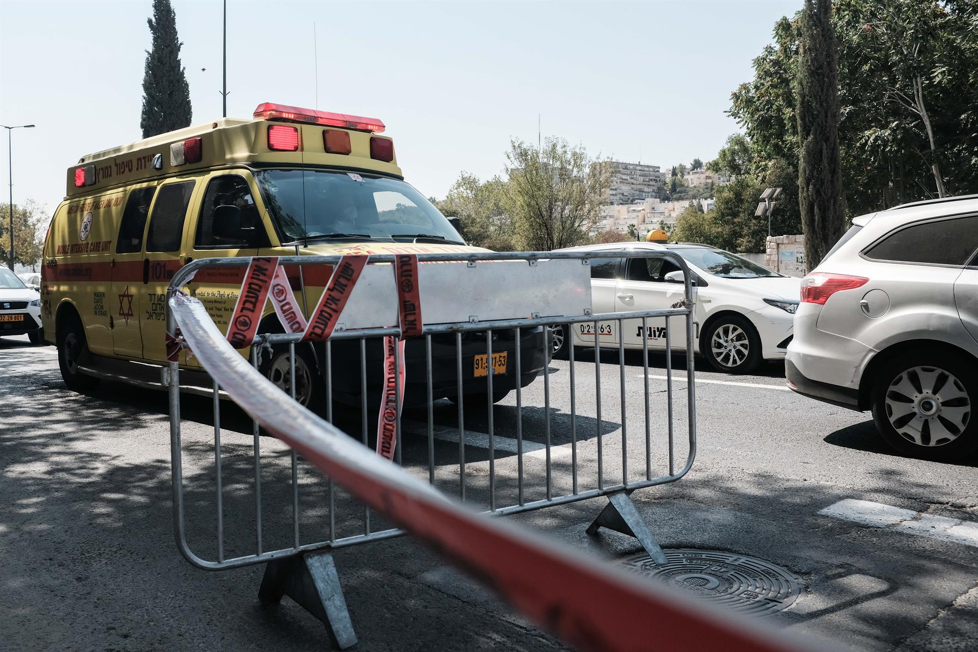Una ambulància de Jerusalem (fotografia: Nir Alon/ZUMA Wire/dpa)