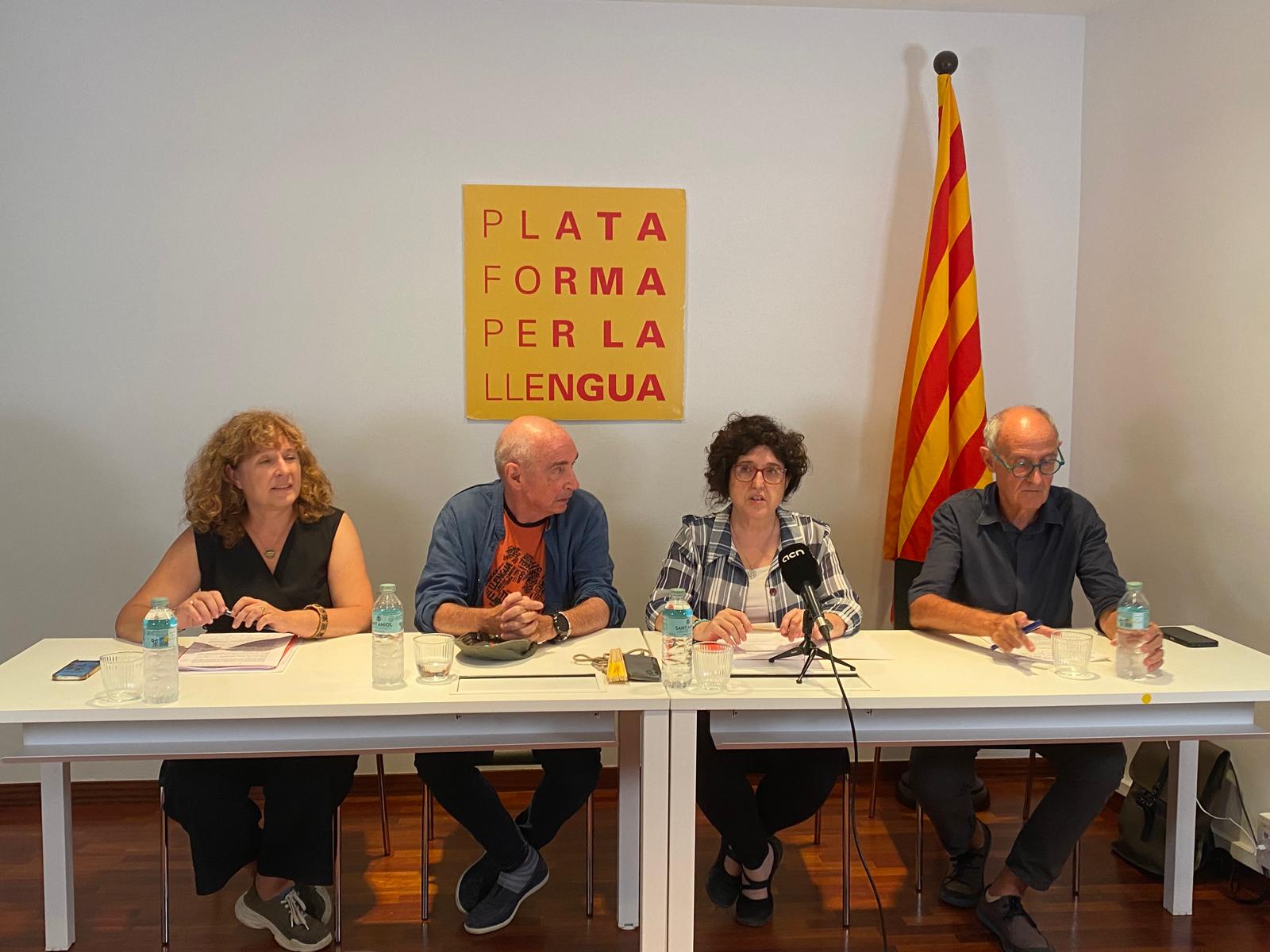 Un moment de la conferència de premsa.