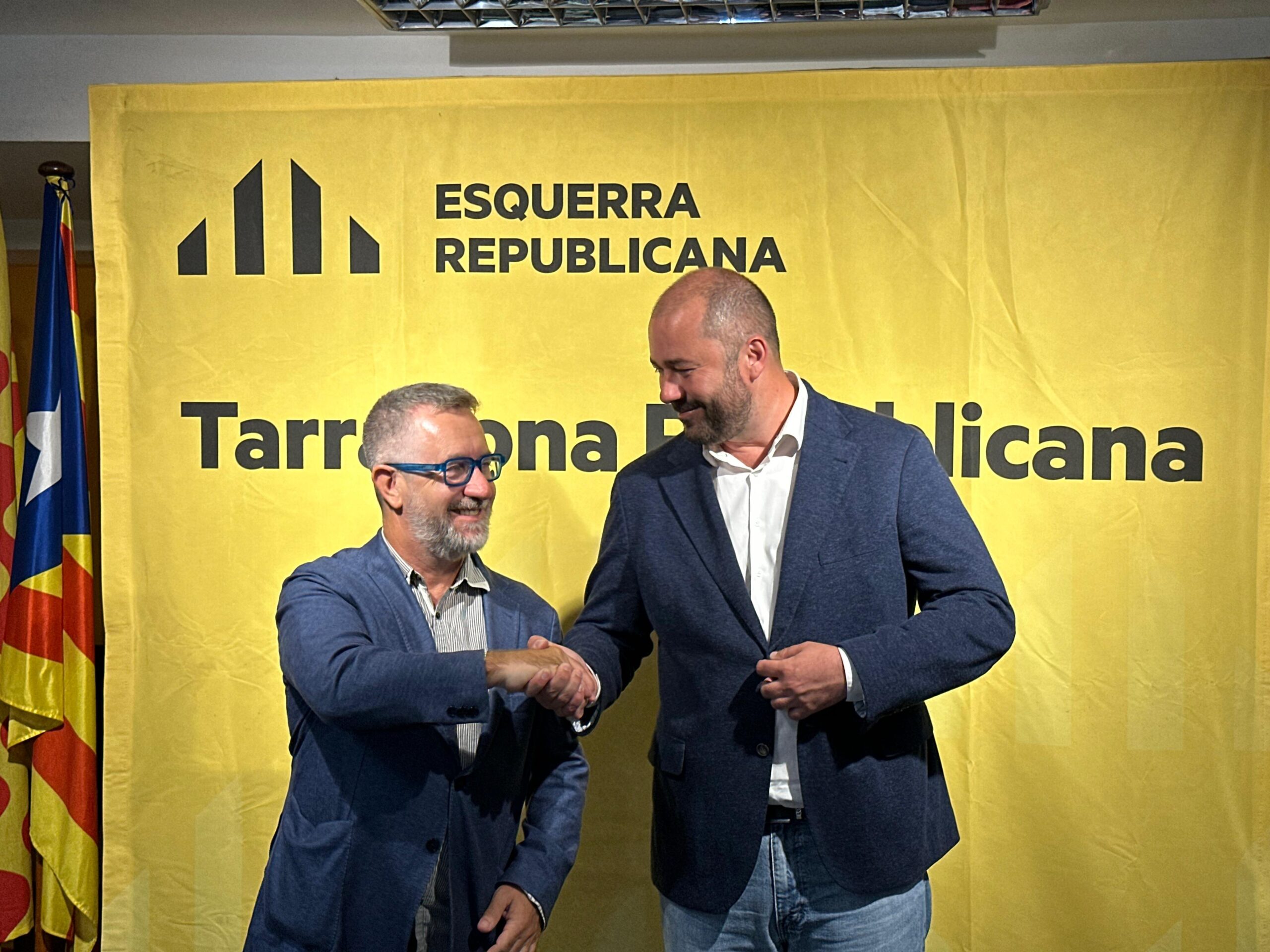 Els dos candidats a les primàries d'ERC a Tarragona (fotografia: ACN).