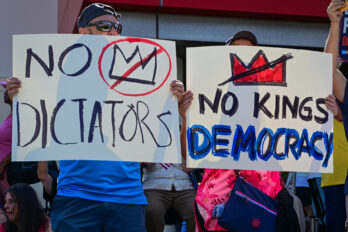 Una imatge de la protesta a Palm Beach. Fotografia: Giorgio Viera