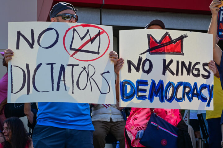 Una imatge de la protesta a Palm Beach. Fotografia: Giorgio Viera