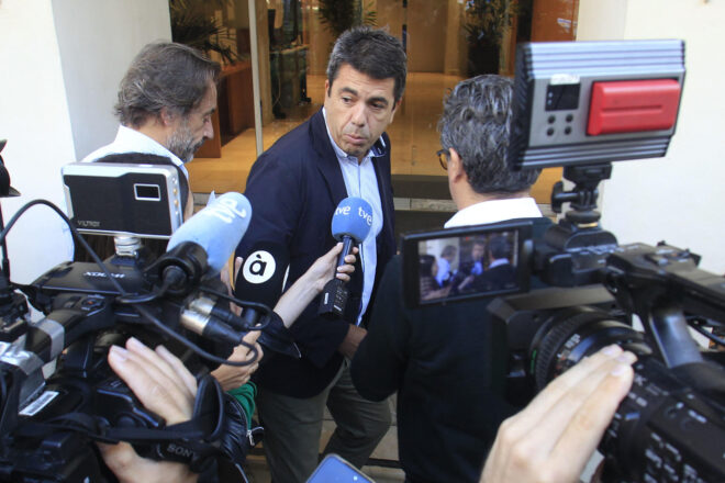 El TSJ valencià designa els magistrats que decidiran sobre la petició d’investigar Carlos Mazón