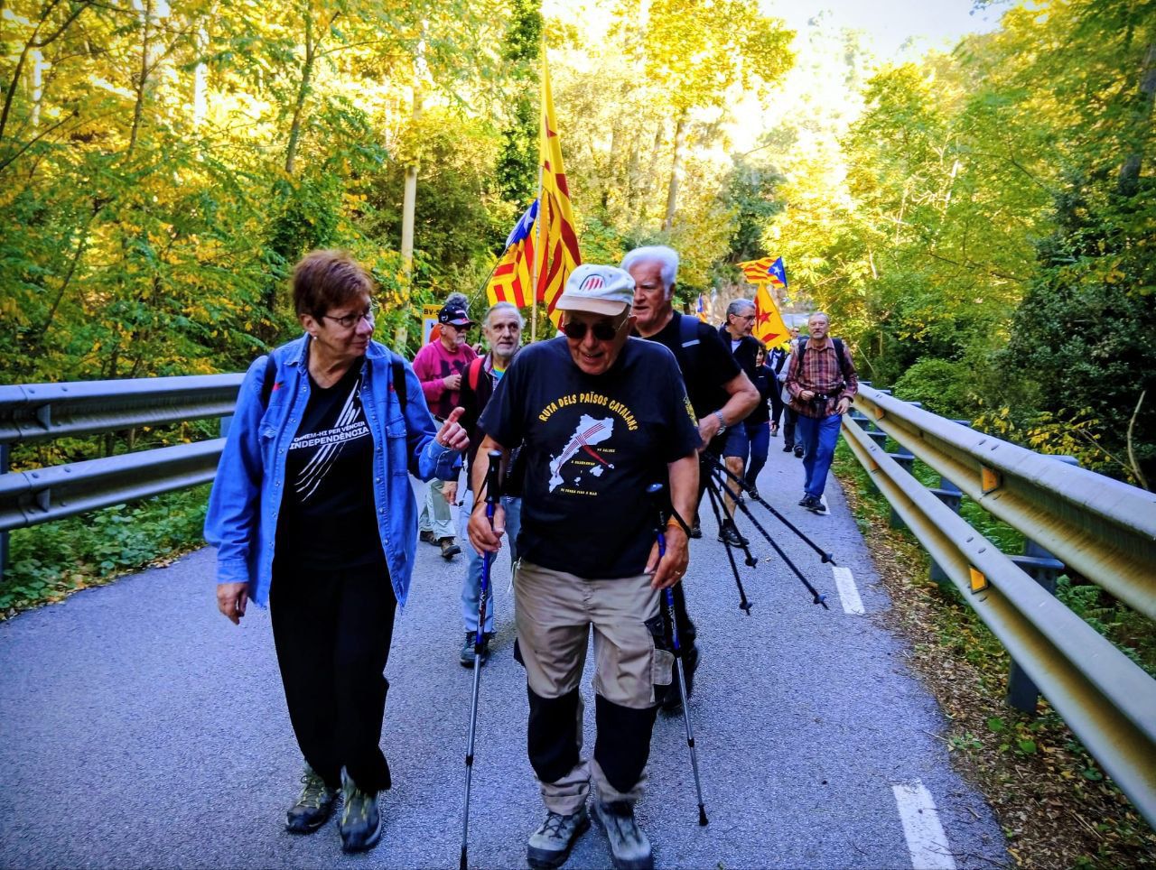 Etapa de Sant Celoni a Arenys de Munt de la columna Catalunya Nord.