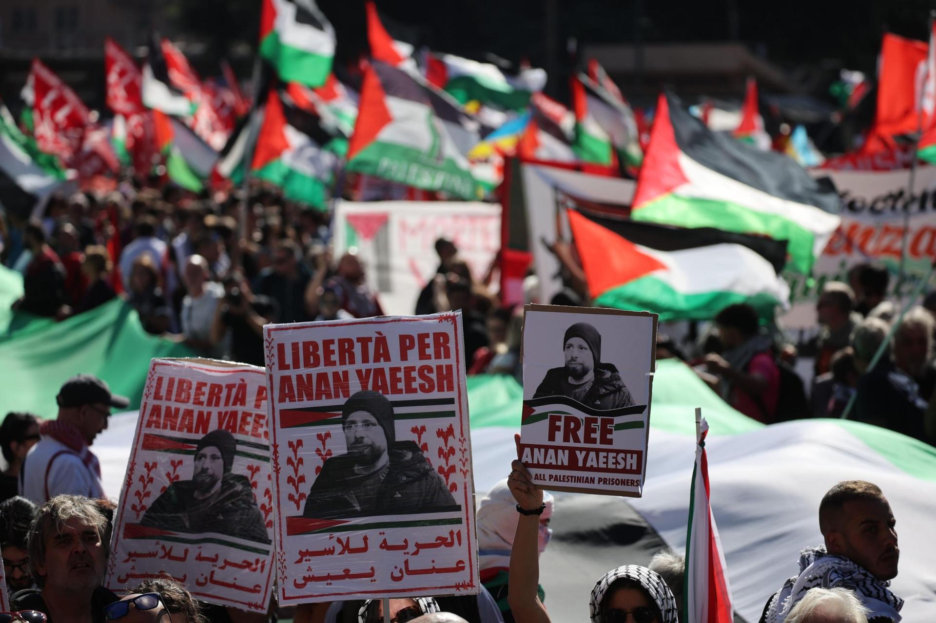 Manifestació a Roma (fotografia: Massimo Percossi).