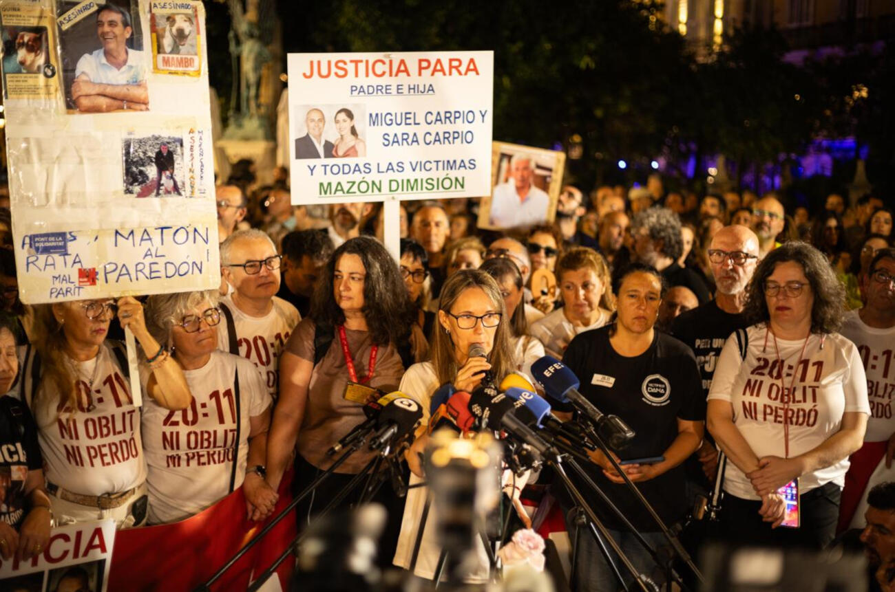 Imatge d'arxiu d'una manifestació de la gota freda.