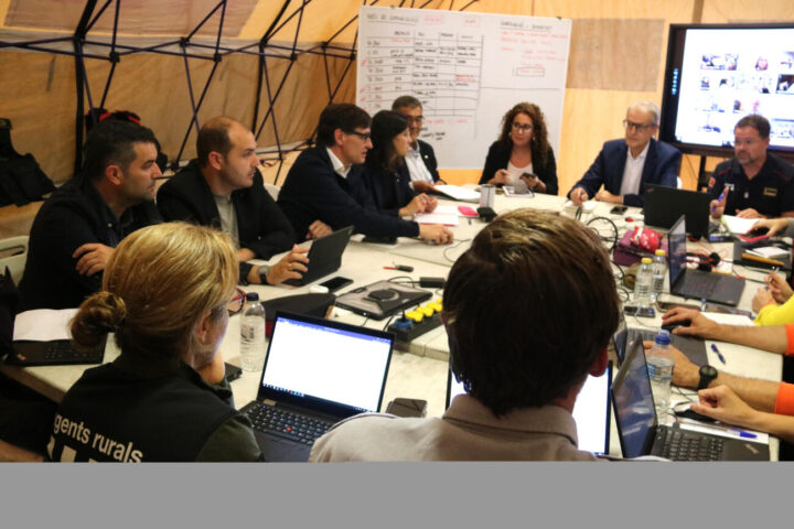 Reunió del CECAT amb el president Illa i els consellers Dalmau i Parlon (fotografia: ACN / Anna Ferràs).