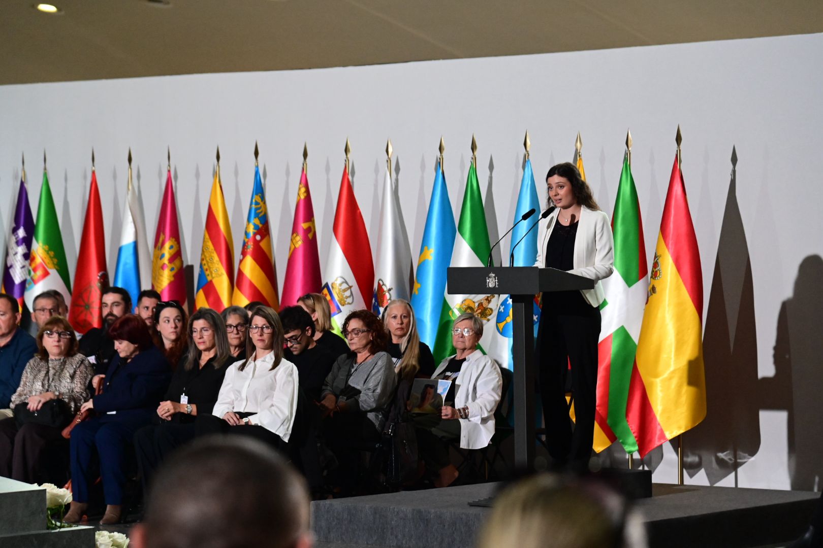 Andrea Ferrari, en un moment del discurs.