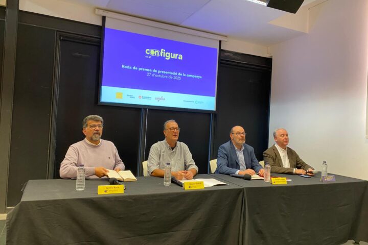 Un moment de la presentació de la campanya (fotografia: Pol Baraza).