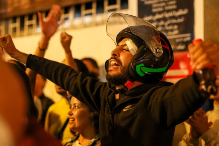 Protestes del moviment juvenil GenZ a Rabat, Marroc (arxiu)