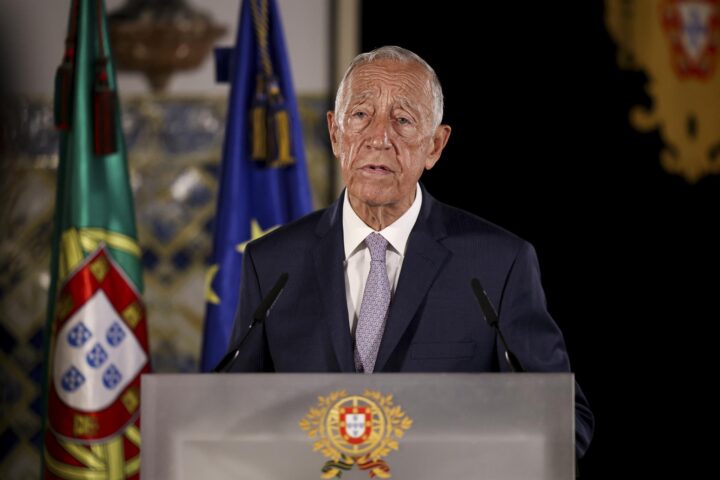 Arxiu - El president de Portugal, Marcelo Rebelo de Sousa, en una compareixença.