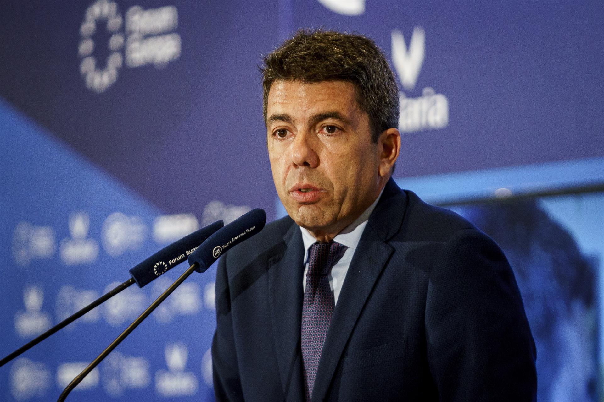 Imatge d'arxiu del president de la Generalitat, Carlos Mazón. Fotografia: A. Pérez Meca / Europa Press