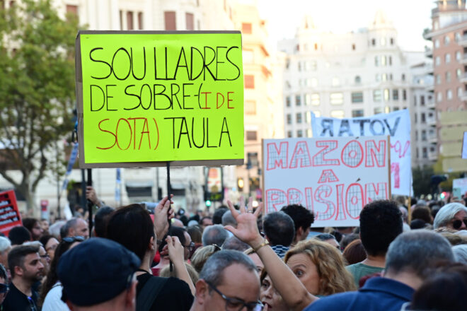 “No pararem”: convoquen una protesta a Madrid per la compareixença de Mazón al congrés