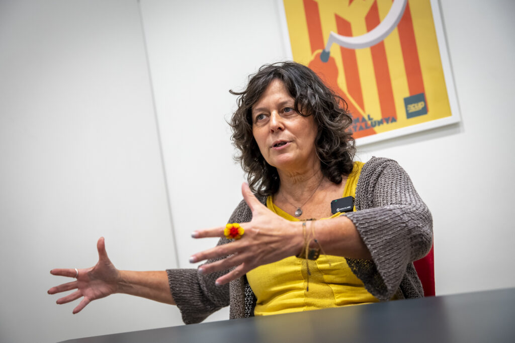 Pilar Castillejo, en un moment de l'entrevista.