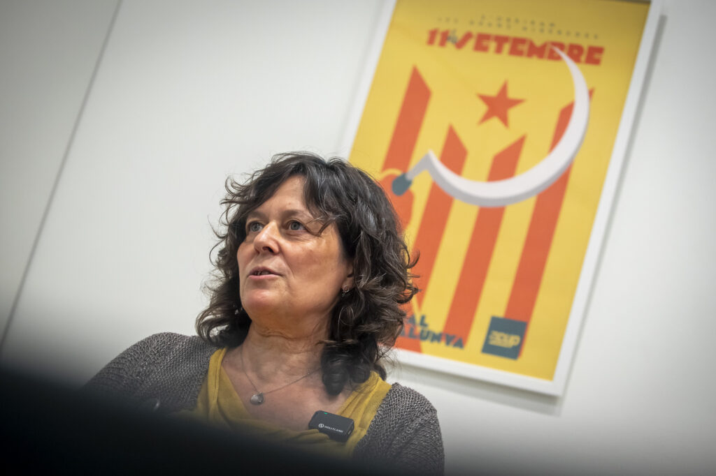 Pilar Castillejo, en un moment de l'entrevista.