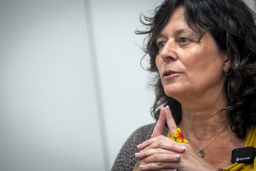 Pilar Castillejo, en un moment de l'entrevista.