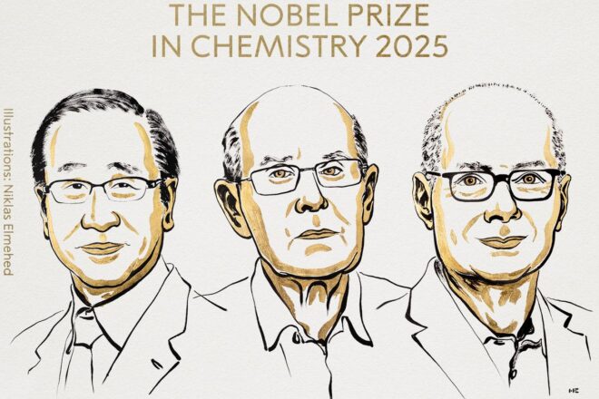 El Nobel de química reconeix els desenvolupadors dels marcs organometàl·lics