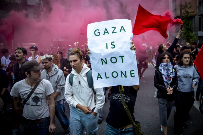 “No volem que el nostre club en sigui còmplice”: es convoca una concentració contra la visita del Hapoel Holon a Badalona