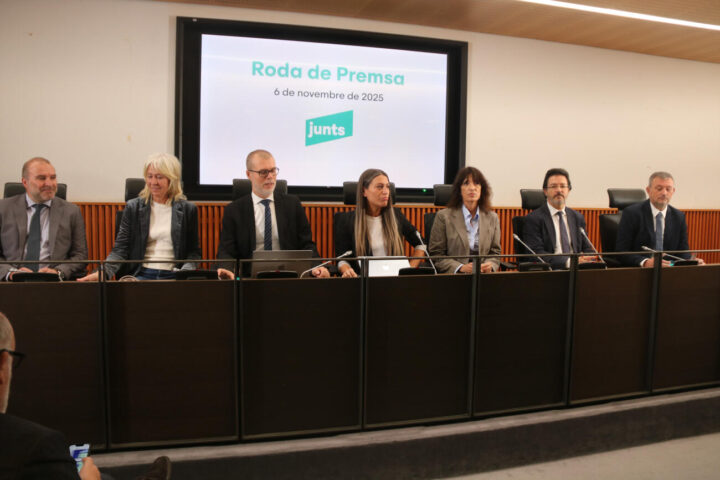 Els membres del grup parlamentari de Junts al congrés espanyol (fotografia: ACN).