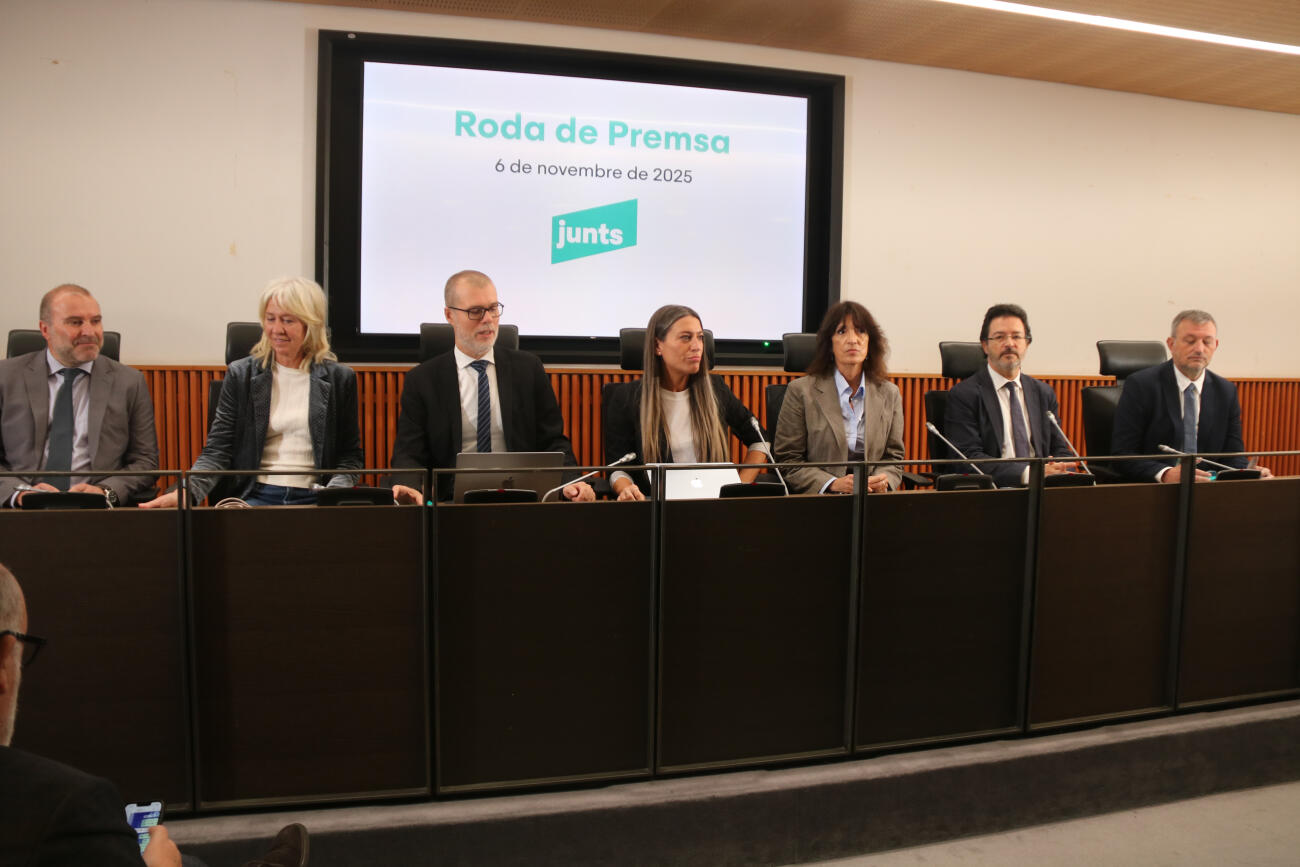 Els membres del grup parlamentari de Junts al congrés espanyol (fotografia: ACN).