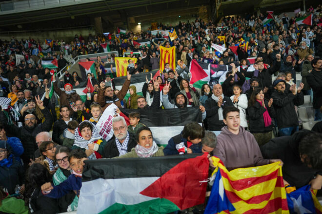 ERC pregunta al govern si els Mossos van identificar assistents del Catalunya-Palestina a Montjuïc