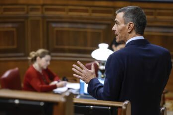 Pedro Sánchez, al congrés espanyol (EFE/ JJ. Guillén)
