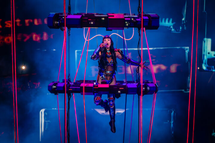 Katy Perry, ahir, al Palau Sant Jordi de Barcelona (fotografia: ACN / Jordi Borràs)