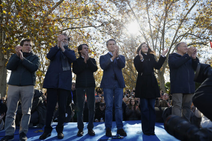 Un moment de la concentració (fotografia: EFE / Juanjo Martín).