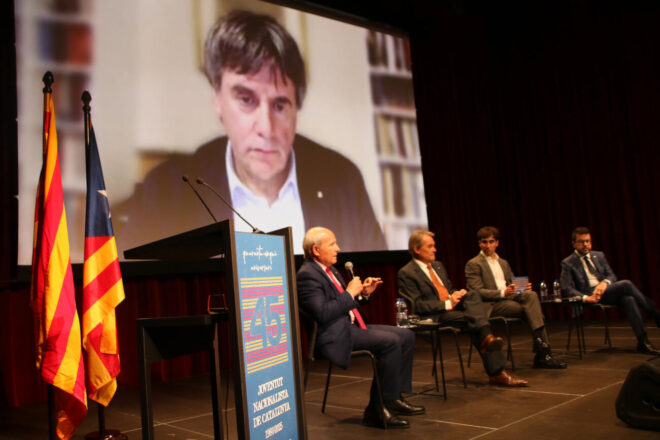 Montilla, Mas, Puigdemont i Aragonès insten a la unió del catalanisme