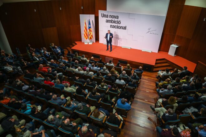 Junqueras comença una ronda d’actes per presentar la candidatura a la Generalitat