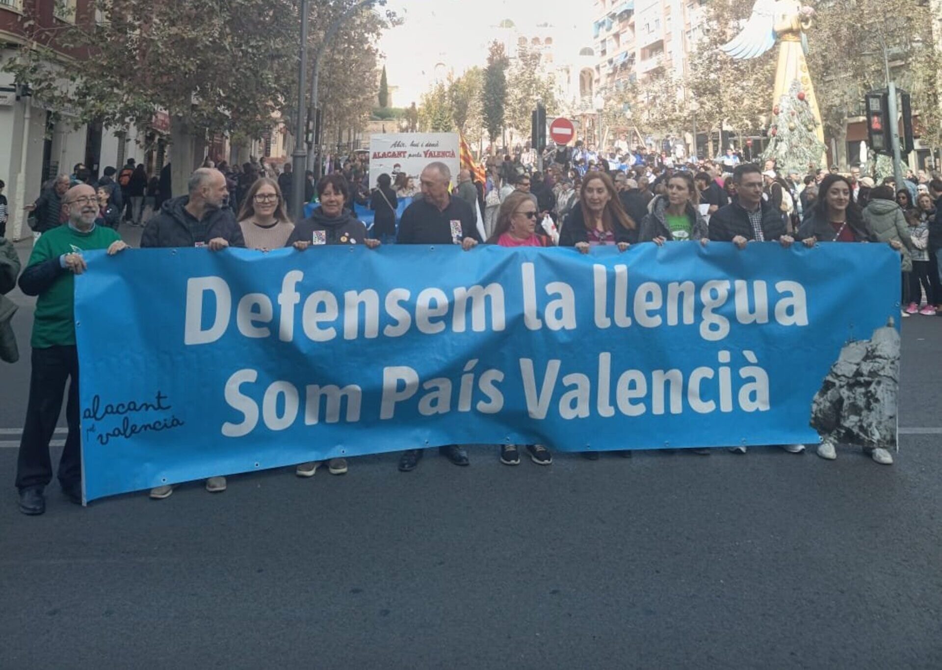 Un moment de la manifestació (fotografia: ACPV).