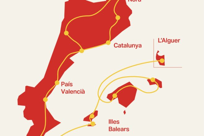 Quin serà el recorregut del Correllengua Agermanat, que farà la volta als Països Catalans?